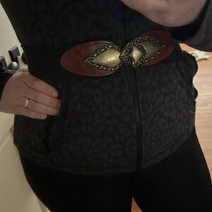 Day-Lor 1980’s Women’s Belt black and brown stretch - vintage